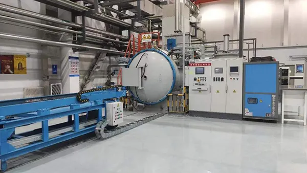 Horno de carburación al vacío para aleaciones de titanio